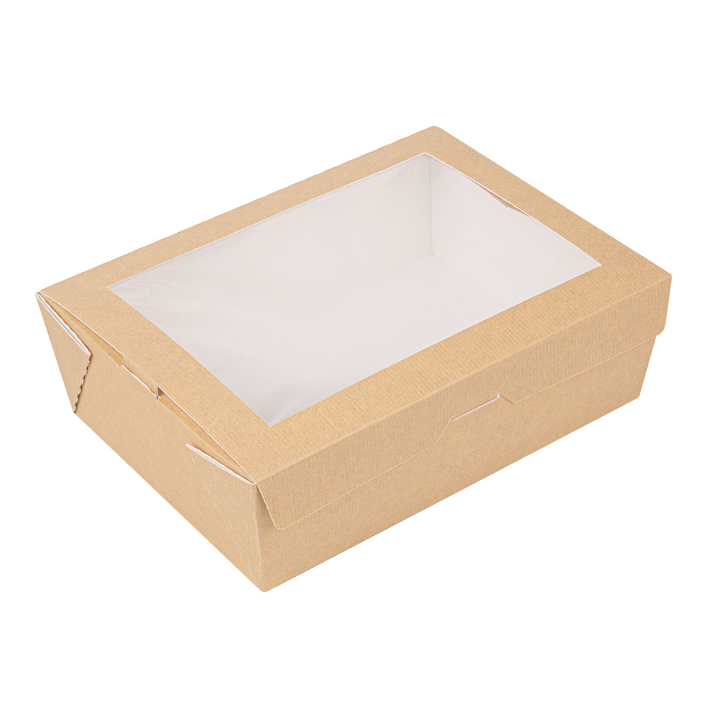 Box Mit Sichtfenster Thepack 1980 Ml 19,8X14X6,4 Cm Natur Nano Micro Karton + Opp (150 Einheit) - Code 253.65