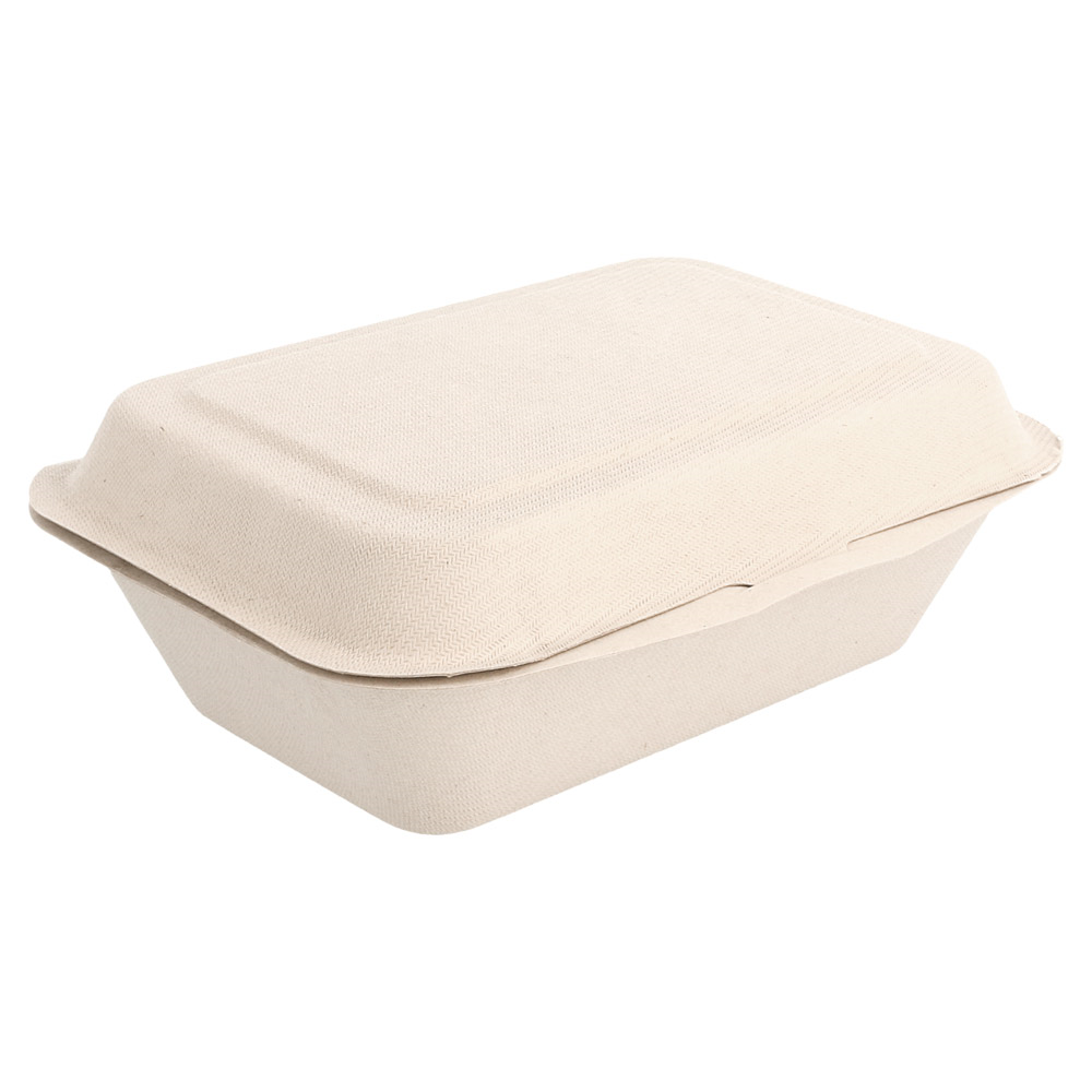 Boxen Bionic 600 Ml 13,6X18,2X6,4 Cm Natur Bagasse (1000 Einheit) - Code 150.14