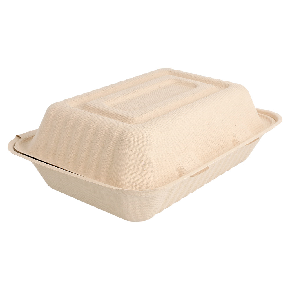 Boxen Bionic 1 L 16,5X22,5X6,4 Cm Natur Bagasse (200 Einheit) - Code 212.82